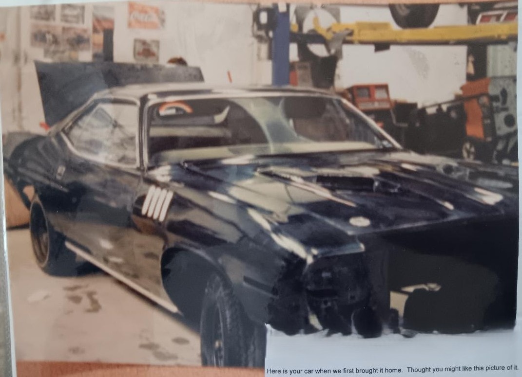 Day one — the Black Beast arrives at Dan Powell's garage in Collinsville Oklahoma. The restoration begins.