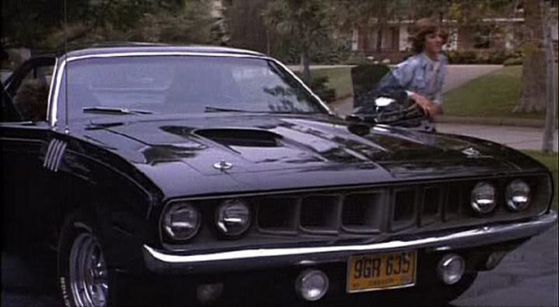 The Don Coscarelli classic driveway scene with the famous 71 Plymouth Cuda pulling to a stop.