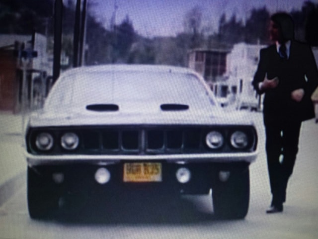 Julian town northeast of San Diego sits the original Phantasm Cuda. Jody dressed as the bank manager ready for work.