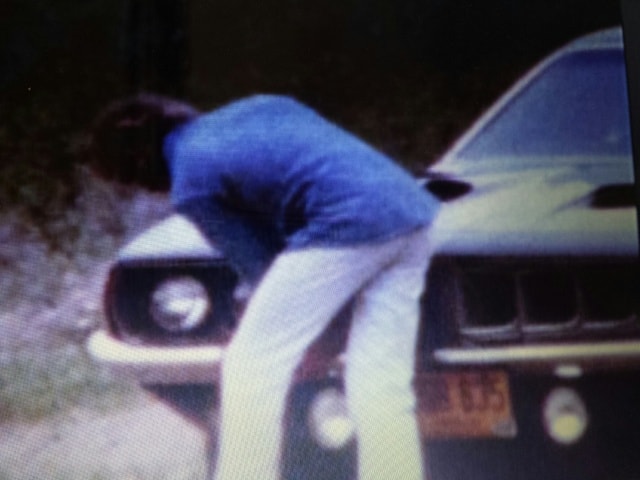 Kanan Road wipe-down — crew member cleaning the headlight, Phantasm I production