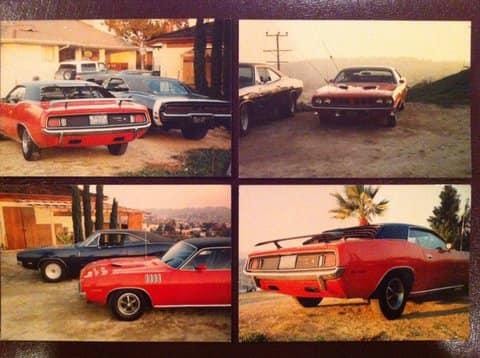 Phantasm II movie car interior — pistol grip shifter and Mopar reference collage
