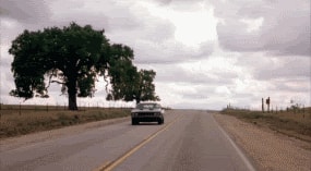 The Phantasm HemiCuda cruising down an open highway — Rudy Munis tribute