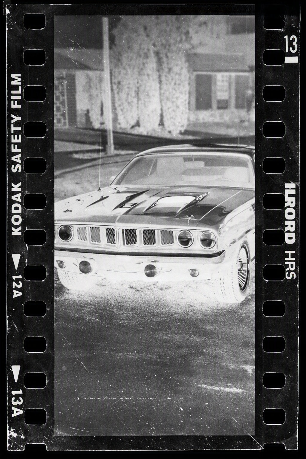 Last known photograph negative of the 1971 Phantasm Movie Cuda